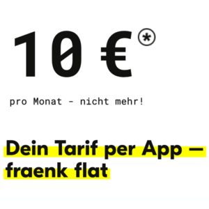 fraenk 10 Euro Handytarif