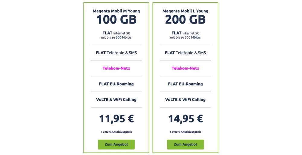 Telekom Magenta Young 100 GB