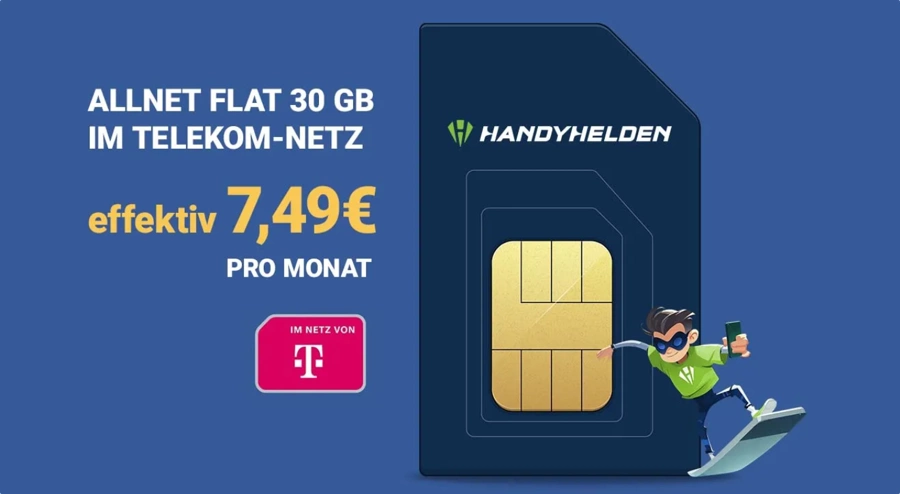 10 Euro Telekom Handyvertrag 30 GB