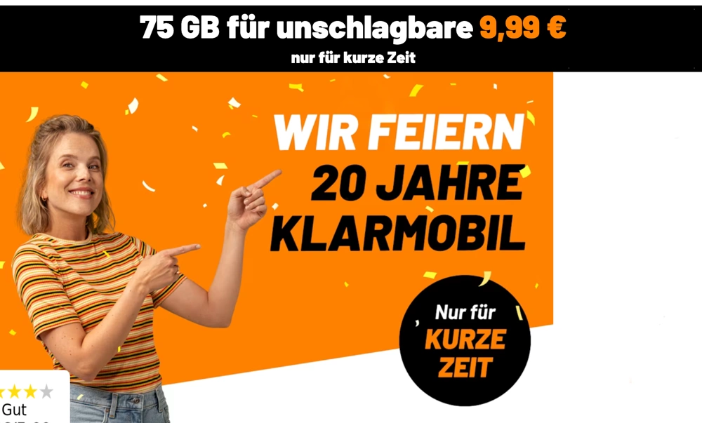 75 GB Allnet Flat 10 Euro Vodafone