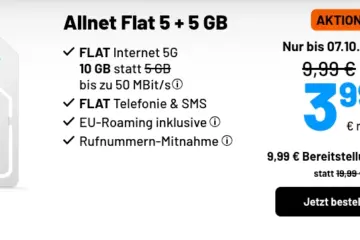 sim 10 GB Allnet Flat Tarif