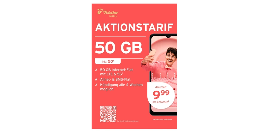 tchibo Mobil Aktionstarif 50 GB