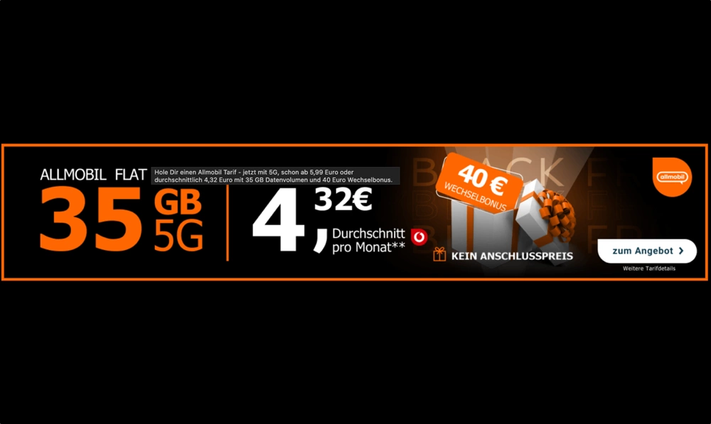 5 Euro Vodafone Handytarif