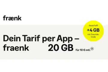 fraenk handyvertrag 10 Euro Telekom
