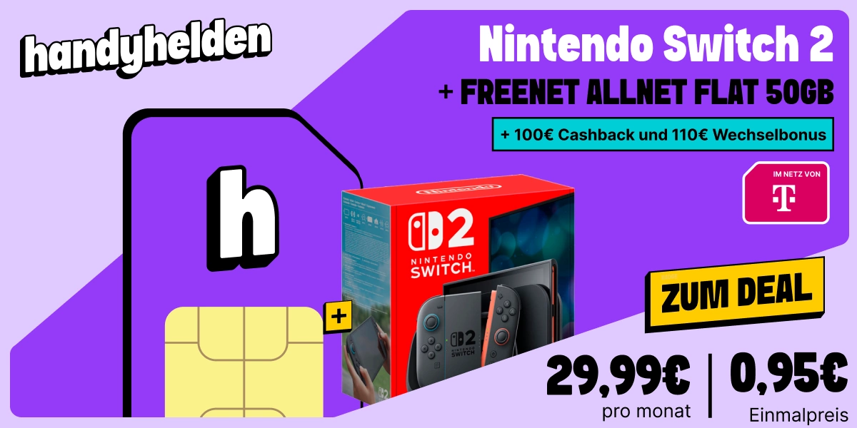 Nintendo Switch 2 mit Vertrag